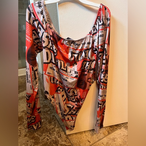 New Girl Order Graphic Magazine Female Monster Bodysuit Stretchy Size 16 XL - Picture 4 of 5